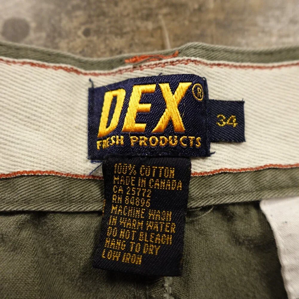 DEX 1963‎ Co Men's Cargo Shorts – Olive Green, Size 34